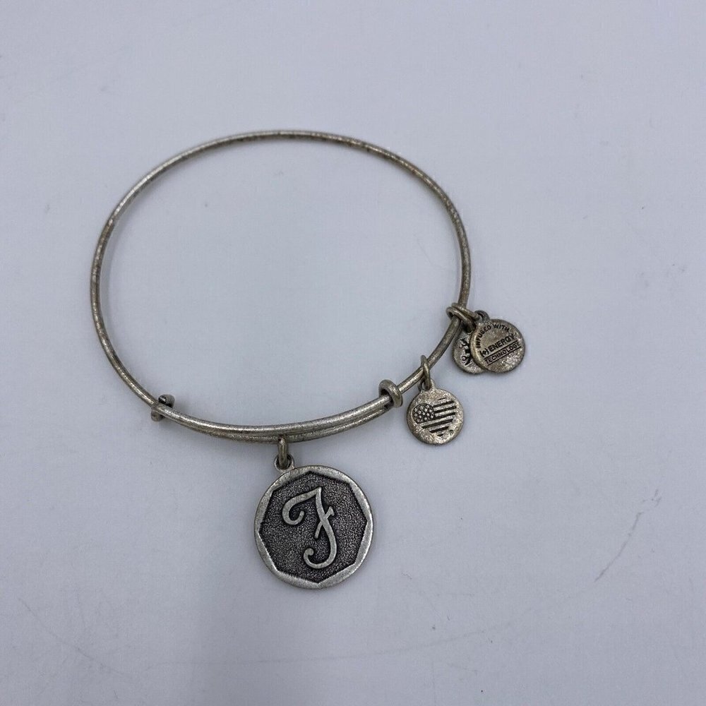 Alex And Ani Adjustable Bracelet “F” Monogram